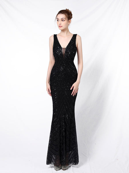 Vestido de Fiesta Talla XXXL — Negro — Entrega Inmediata