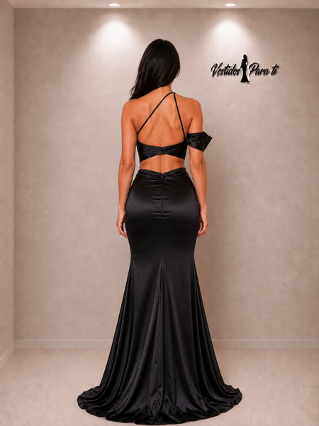 Vestido de Fiesta Talla S — Negro — Entrega Inmediata