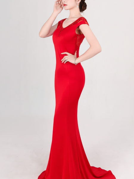 Vestido de Fiesta Talla M — Rojo — Entrega Inmediata