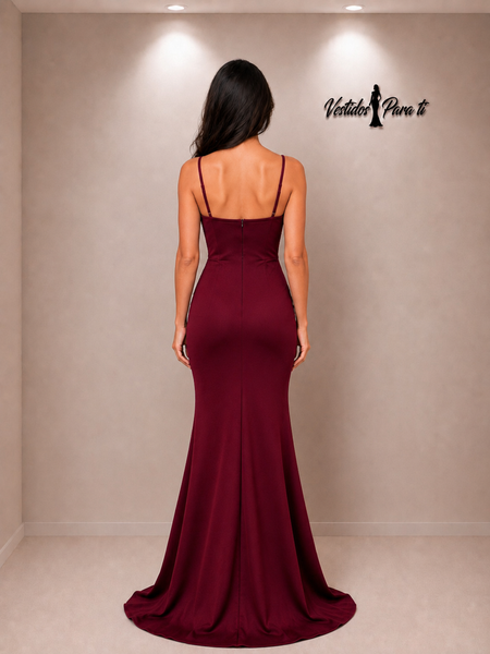 Vestido talla S — Burdeo — Entrega Inmediata