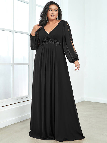 Vestido de Fiesta Talla XXL 16 — Negro — Entrega Inmediata