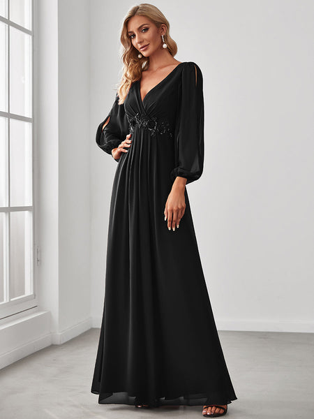 Vestido de Fiesta Talla XXL 16 — Negro — Entrega Inmediata