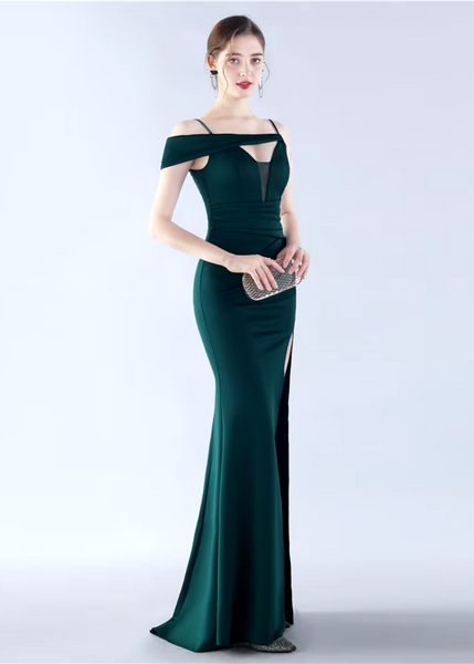 Vestido de Fiesta Talla M — Verde — Entrega Inmediata