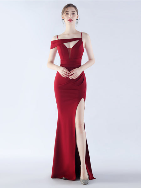 Vestido de Fiesta Talla L — Burdeo — Entrega Inmediata