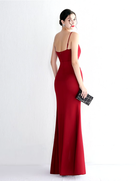 Vestido de Fiesta Talla S — Burdeo — Entrega Inmediata