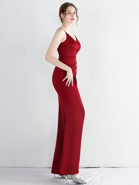 Vestido de Fiesta Talla S — Burdeo — Entrega Inmediata