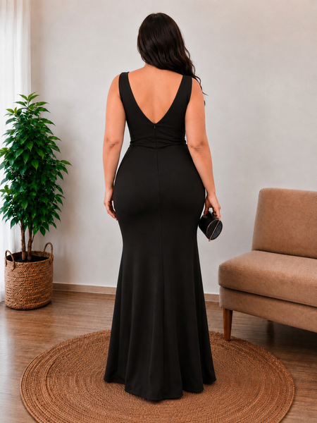 Vestido de Fiesta Talla L — Negro — Entrega Inmediata