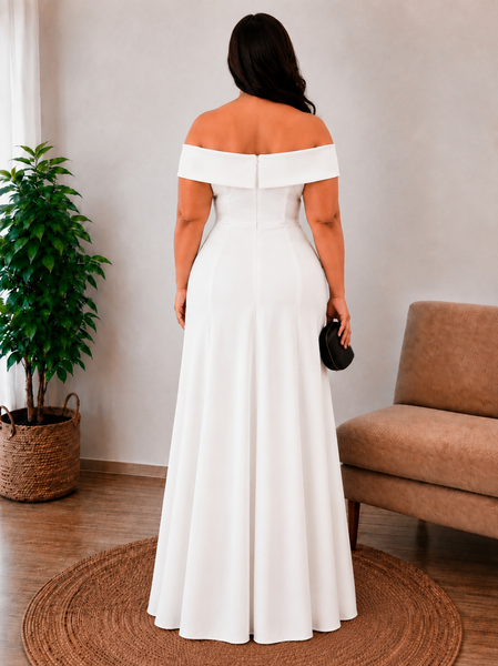 Vestido de Novia Talla XL — Blanco — Entrega Inmediata