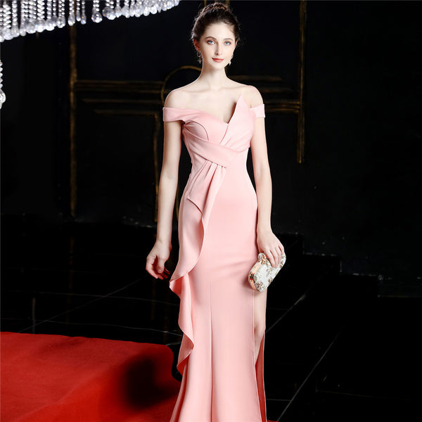 Vestido Largo de Fiesta Talla XS — Rosa — Entrega Inmediata