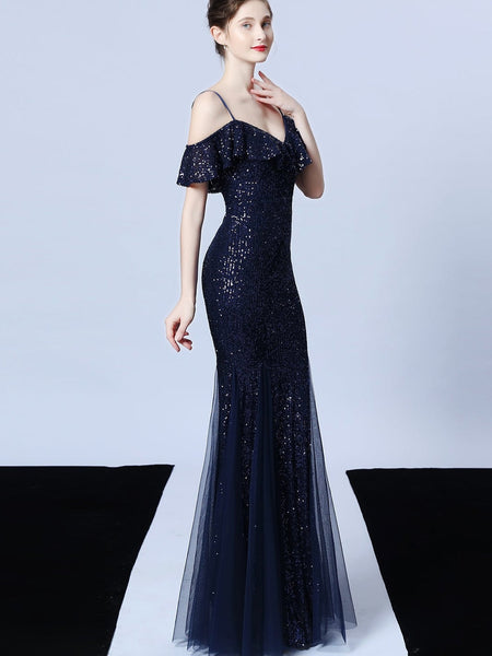 Vestido de Fiesta Talla XXL 16 — Azul Marino — Entrega Inmediata