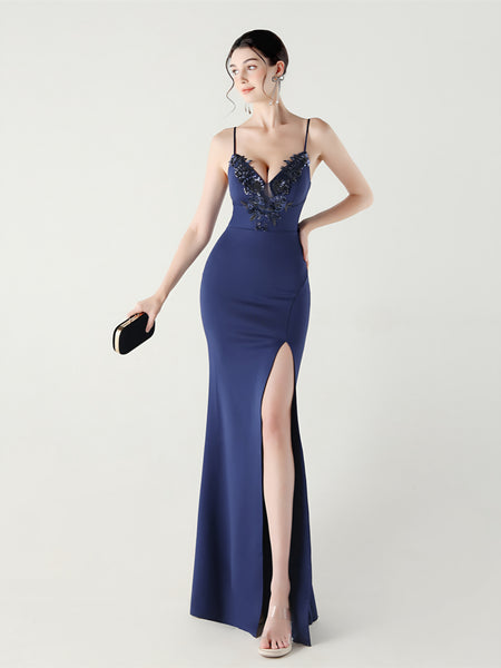 Vestido de Fiesta Talla M — Azul — Entrega Inmediata