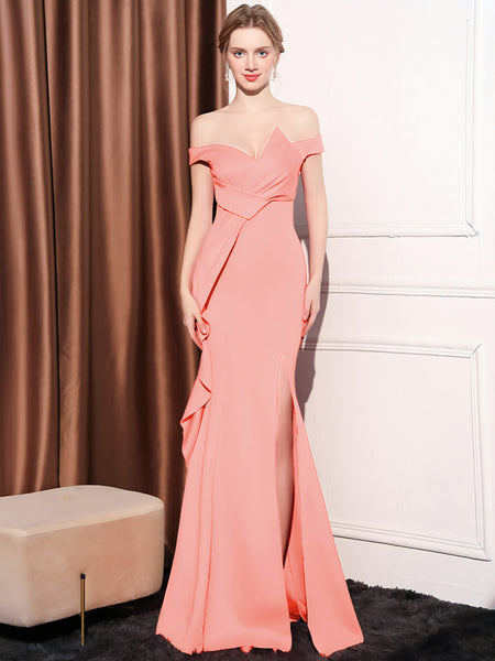 Vestido Largo de Fiesta Talla XS — Rosa — Entrega Inmediata