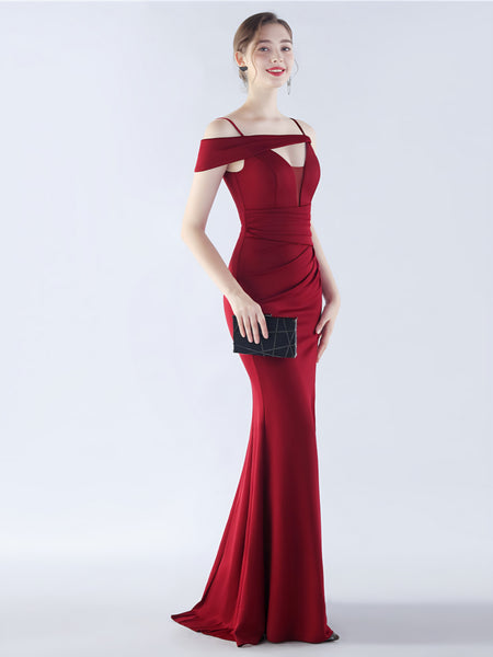 Vestido de Fiesta Talla L — Burdeo — Entrega Inmediata