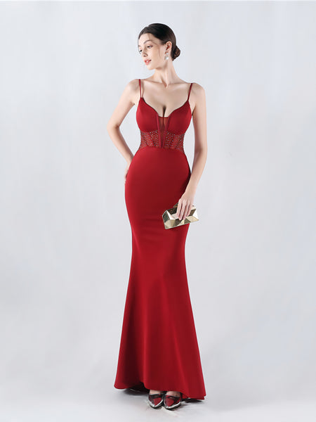 Vestido de Fiesta Talla S — Burdeo — Entrega Inmediata