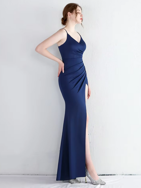 Vestido de Fiesta Talla S — Azul — Entrega Inmediata